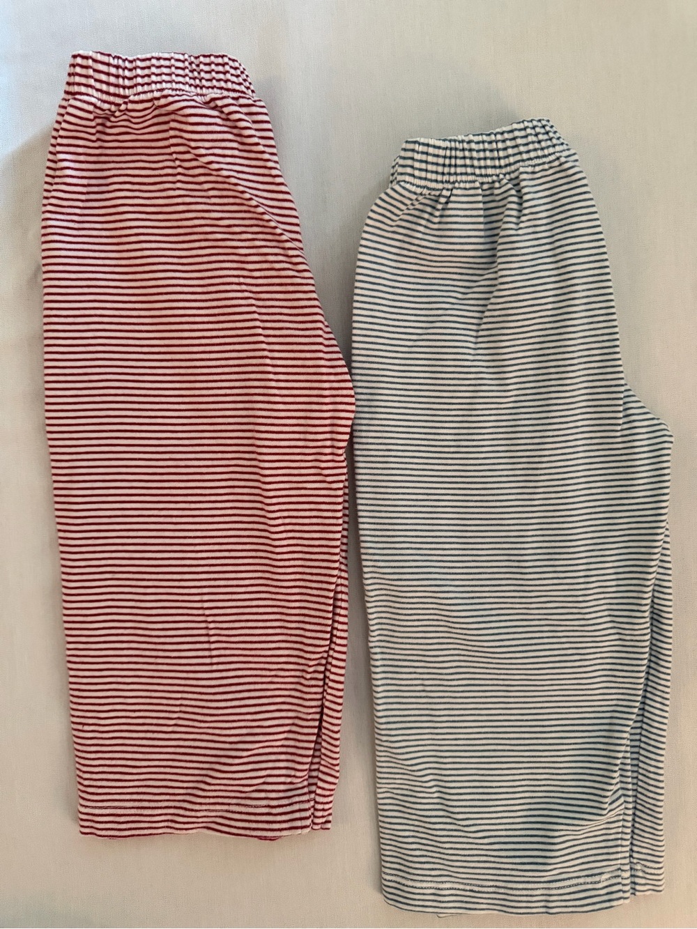Shrimp & Grits Kids Striped Knit Pants  - Red & Blue